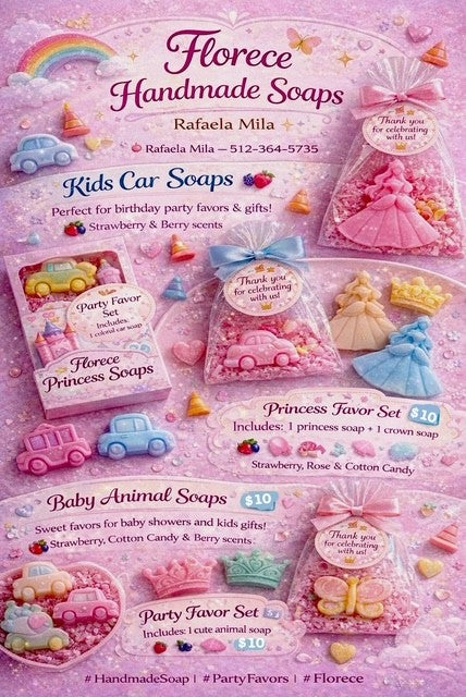 Florece Kids Car Soaps / Jabones de Carros para Niños