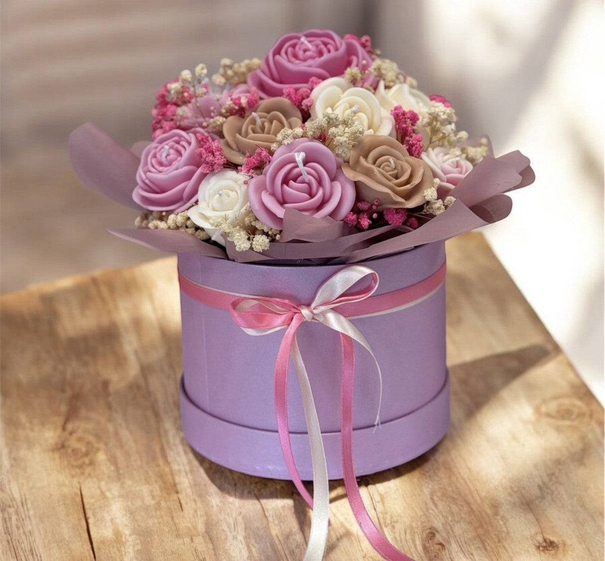 Lilac Candle Bouquet / Ramo de Velas Lila — Florece