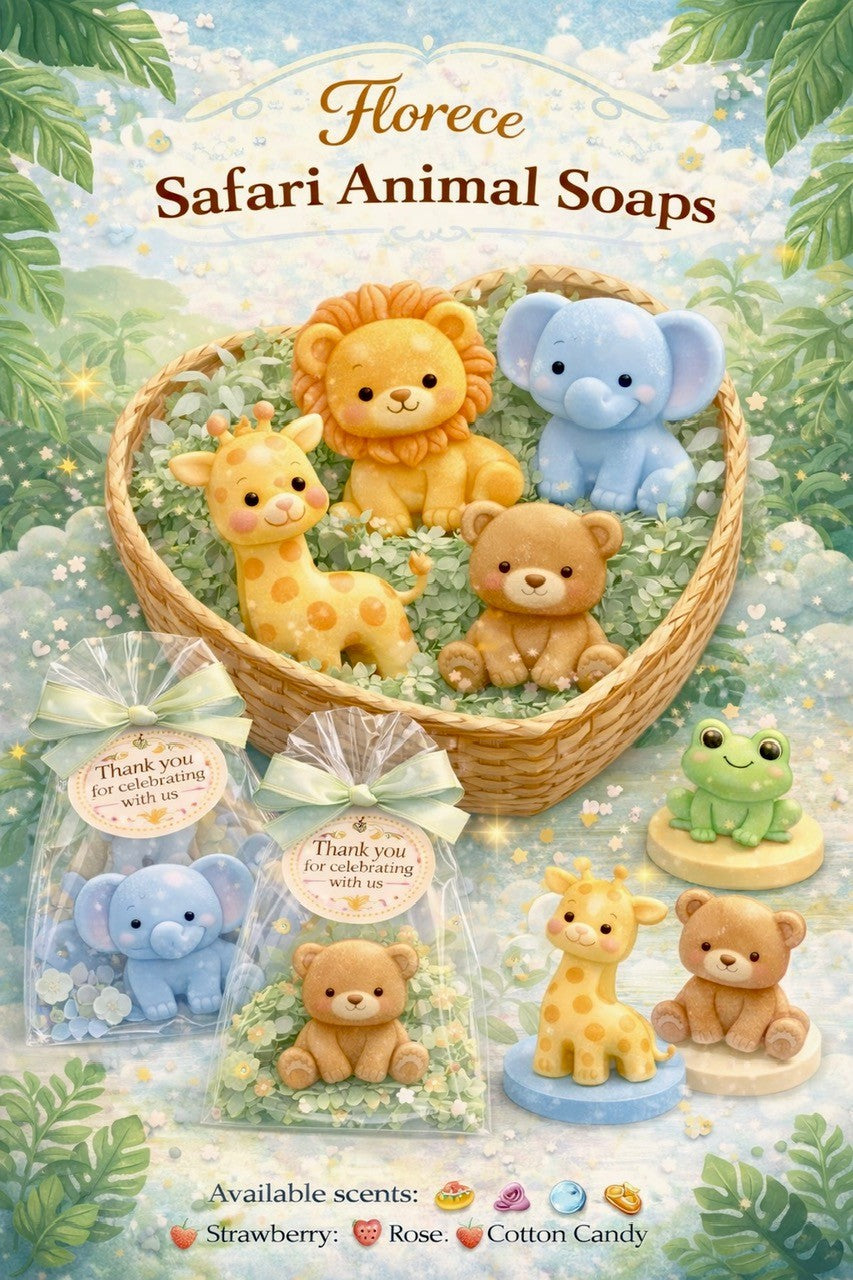 Florece Safari Animal Soaps / Jabones de Animalitos Safari