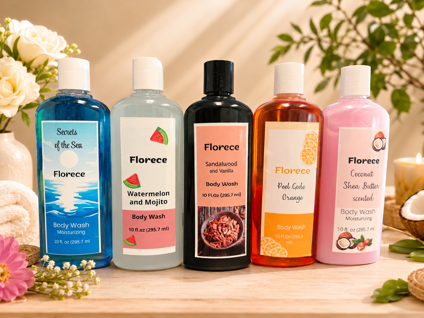 Coconut Shea Butter Body Wash by Florece
