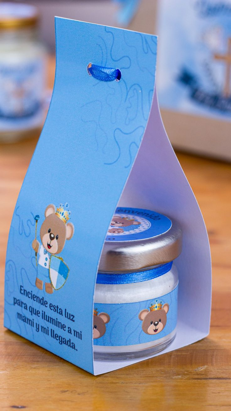 Vela Baby Shower en Caja — Niño y Niña